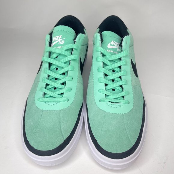 Nike SB Bruin Hyperfeel Green Glow White Skate Shoes Size 11.5. Style:831756-301 main image 4